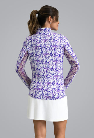 Ibkül - Norma Long Sleeve Mock Neck Top – 10248