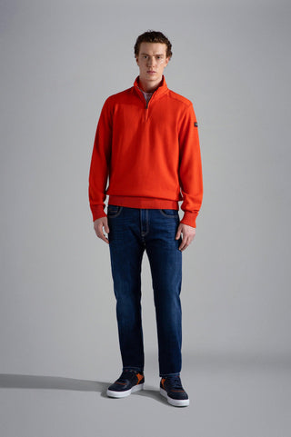Paul & Shark - Col zip de laine avec appliqués de nylon - LE CAPITAINE D'A BORD