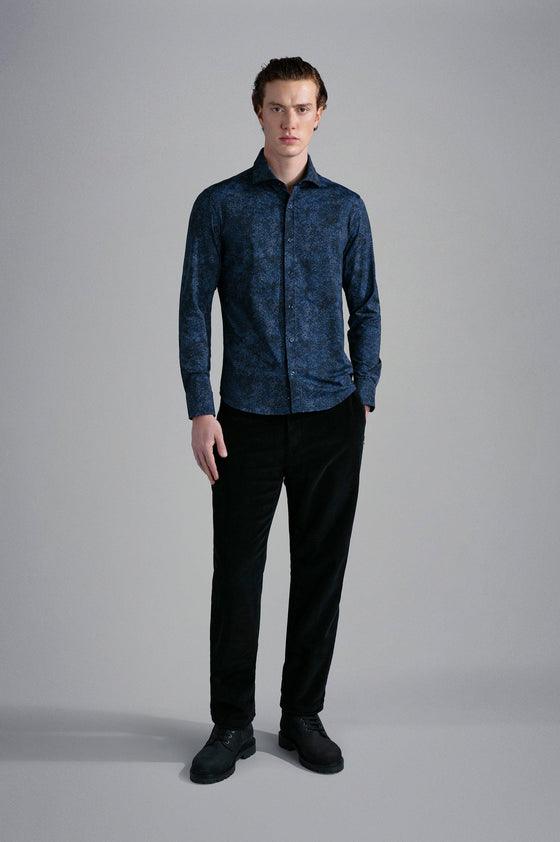 Paul & Shark - Chemise manches longues motif abstrait Performance - J Fit - LE CAPITAINE D'A BORD