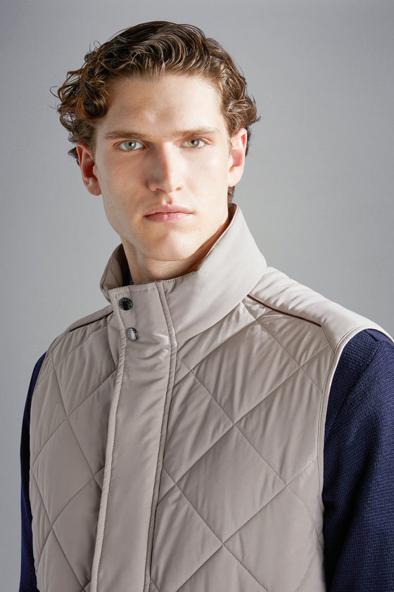 Paul & Shark - Veste sans manches matelassée Save The Sea avec alcantara