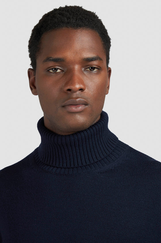 Paul & Shark - Chandail col roulé de laine Soft Cool Touch