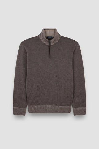 Paul & Shark - Chandail col zip de laine Soft Cool Touch