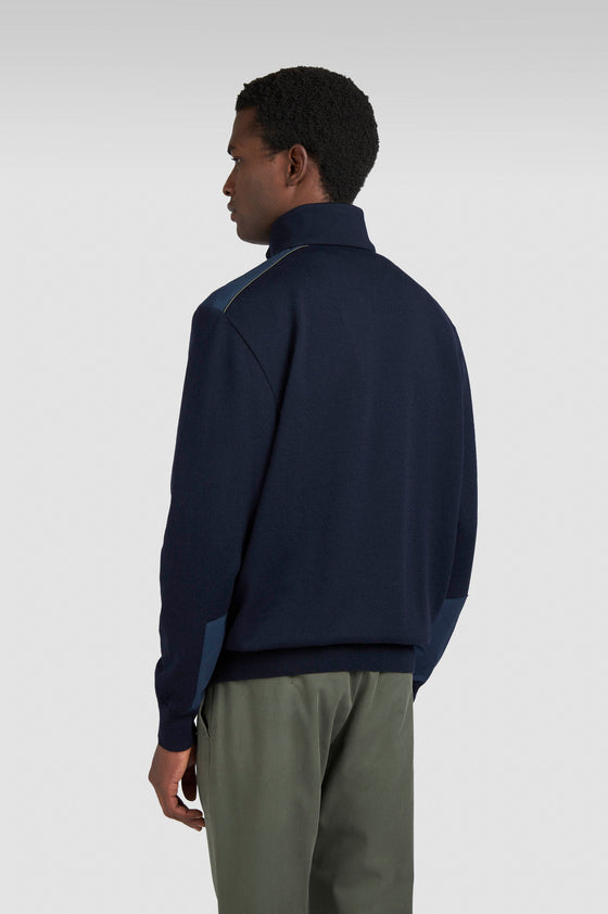Paul & Shark - Chandail col zip de laine Typhoon Platinum