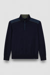 Paul & Shark - Chandail col zip de laine Typhoon Platinum