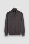 Paul & Shark - Chandail col zip de laine avec appliqués Loro Piana Rain System©