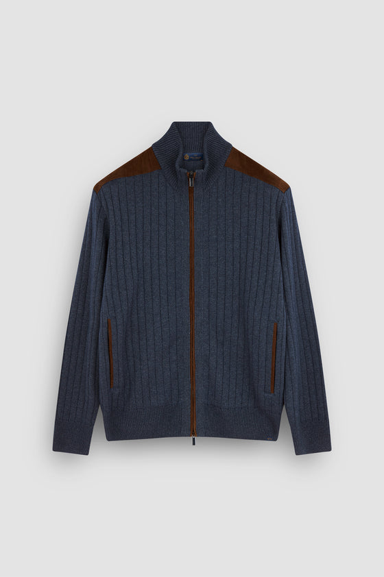 Paul & Shark - Cardigan zip de laine et cachemire
