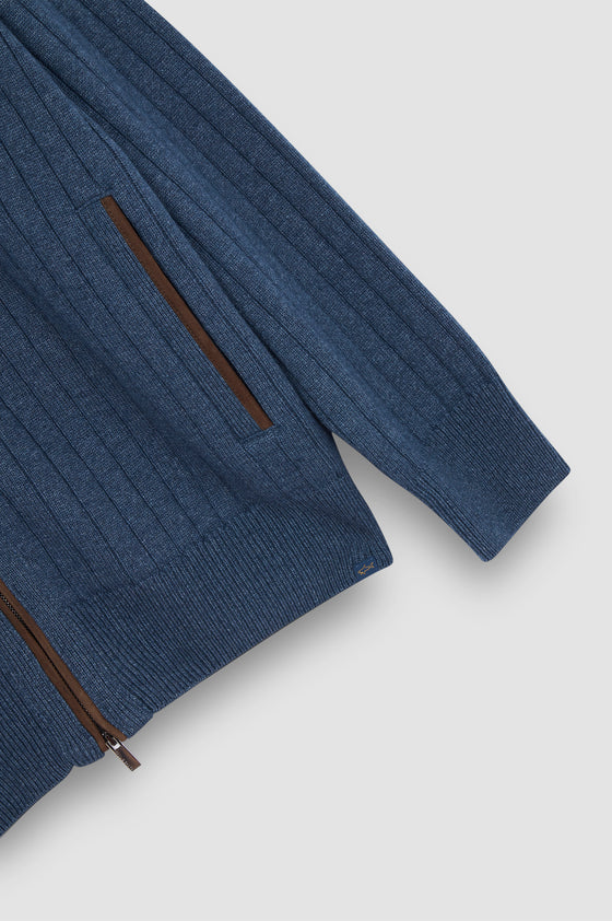 Paul & Shark - Cardigan zip de laine et cachemire