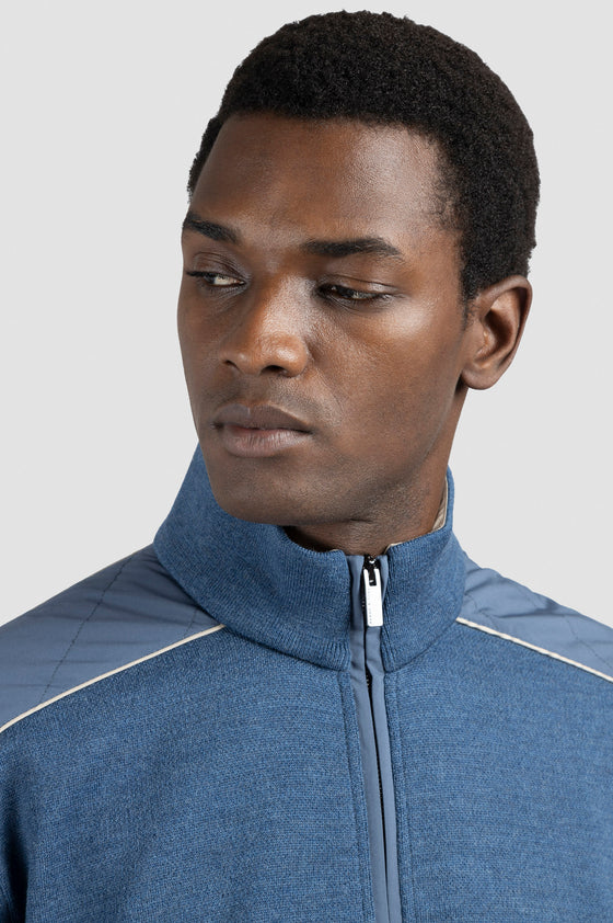 Paul & Shark - Cardigan de laine Typhoon Platinum