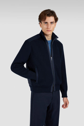 Paul & Shark - Cardigan doublé de laine Typhoon RE-4X4 Stretch