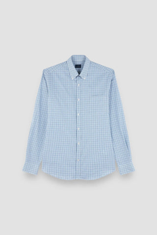 Paul & Shark - Chemise à carreaux de twill de coton