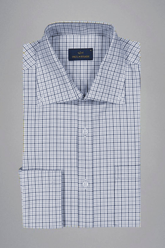 Paul & Shark - Chemise à carreaux de twill de coton