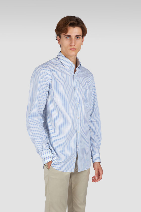 Paul & Shark - Chemise à rayures de twill de coton