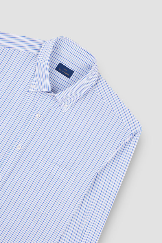 Paul & Shark - Chemise à rayures de twill de coton
