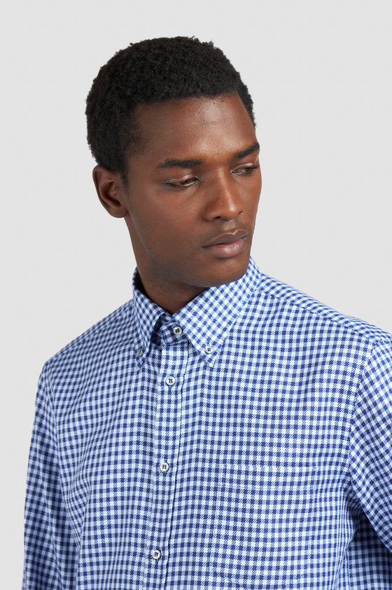 Paul & Shark - Chemise vichy de coton Silver Collection