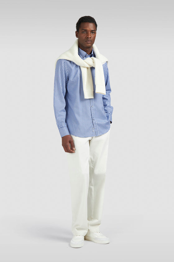 Paul & Shark - Chemise vichy de coton Silver Collection