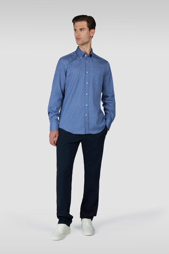 Paul & Shark - Chemise paisley de poplin de coton