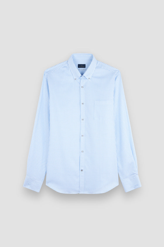 Paul & Shark - Chemise à carreaux de coton Silver Collection