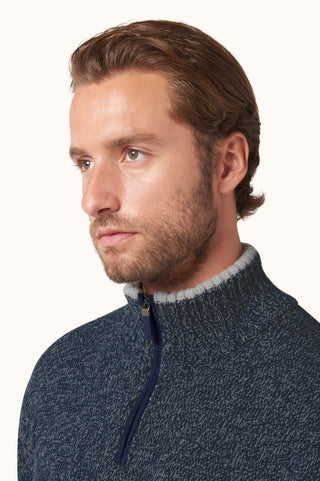 Paul & Shark - Wool and cashmere half-zip sweater