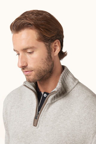 Paul & Shark - Wool and cashmere half-zip sweater