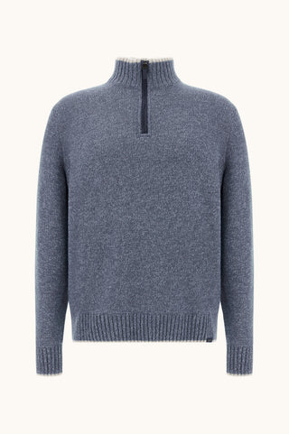 Paul & Shark - Wool and cashmere half-zip sweater