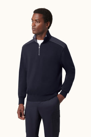 Paul & Shark - Chandail col zip de laine Typhoon Platinum