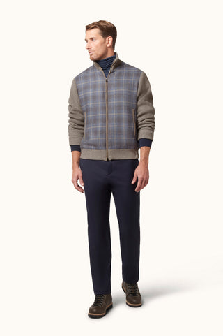 Paul & Shark - Wool and cashmere cardigan with tartan pattern