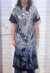 VLT's by Valentina's - 24-360 - Robe manches courtes de coton à motif floral