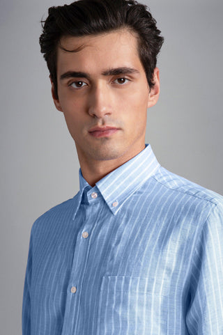 Paul & Shark - Chemise de lin manches longues à rayures - LE CAPITAINE D'A BORD