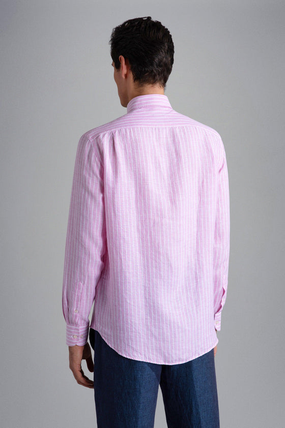 Paul & Shark - Chemise de lin manches longues à rayures - LE CAPITAINE D'A BORD