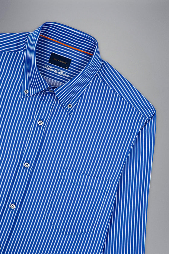 Paul & Shark - Chemise manches longues rayée Silver Collection - LE CAPITAINE D'A BORD