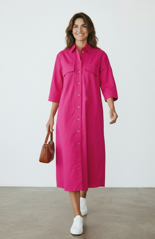 VLT's by Valentina's - 25-316 - Robe longue safari de coton