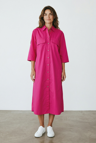VLT's by Valentina's - 25-316 - Robe longue safari de coton