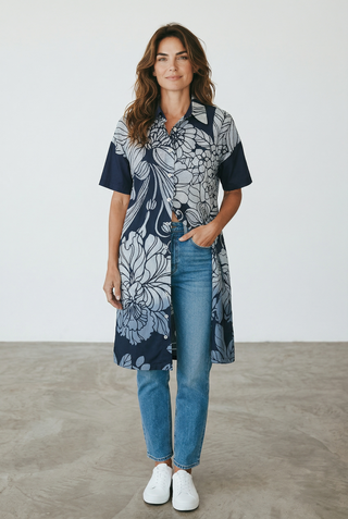 VLT's by Valentina's - 25-360 - Robe longue florale de coton