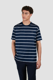  Paul & Shark - T-shirt manches courtes rayé de coton mercerisé
