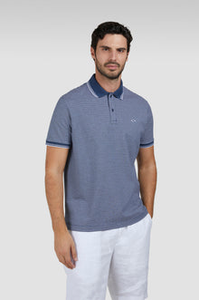  Paul & Shark - Polo rayé manches courtes coton piqué