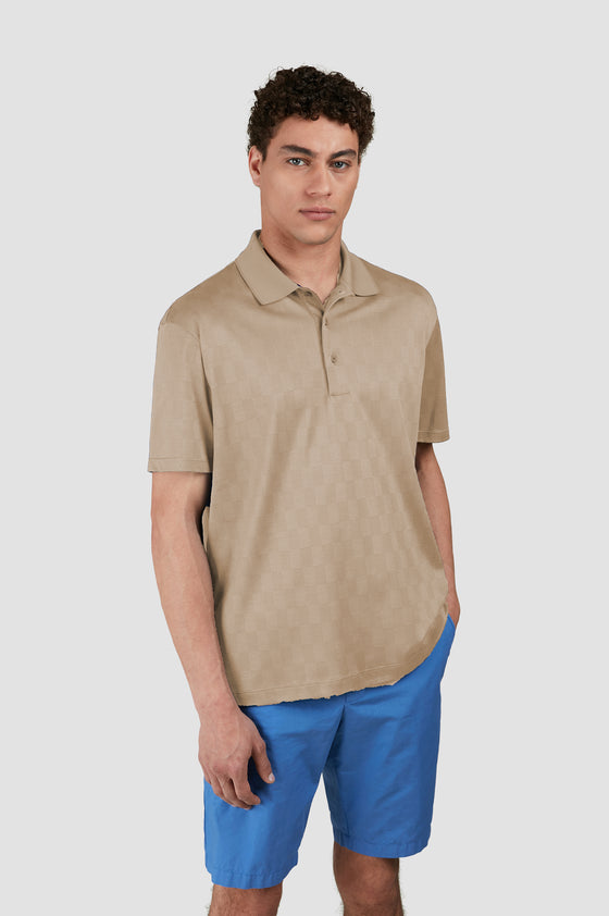 Paul & Shark - Polo manches courtes de coton Jacquard
