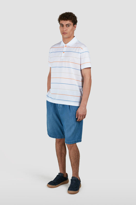 Paul & Shark - Polo manches courtes de coton double mercerisé