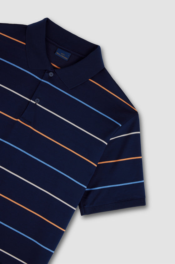 Paul & Shark - Polo manches courtes de coton double mercerisé