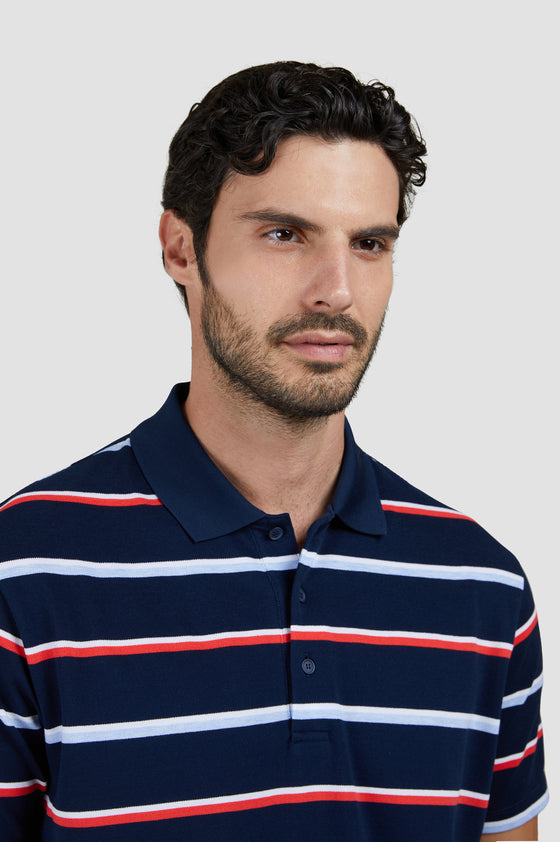Paul & Shark - Polo manches courtes de coton double mercerisé