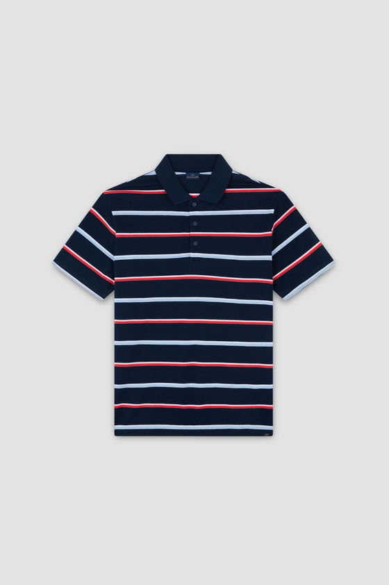 Paul & Shark - Polo manches courtes de coton double mercerisé