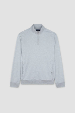 Paul & Shark - Chandail col demi-zip en coton et soie