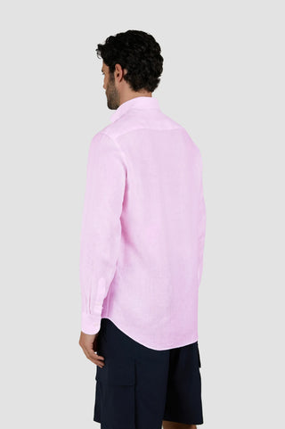 Paul & Shark - Chemise de lin manches longues unie