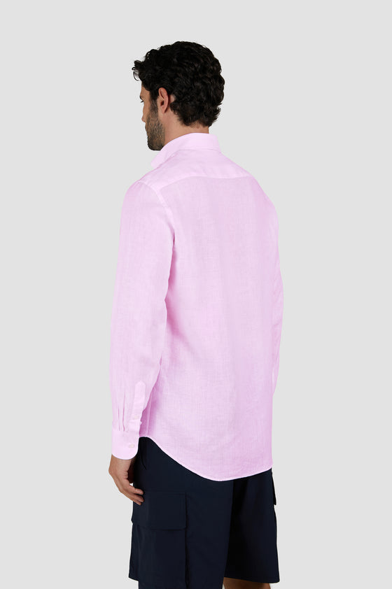 Paul & Shark - Chemise de lin manches longues unie
