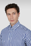Paul & Shark - Chemise en popeline de coton Soft Touch à rayures