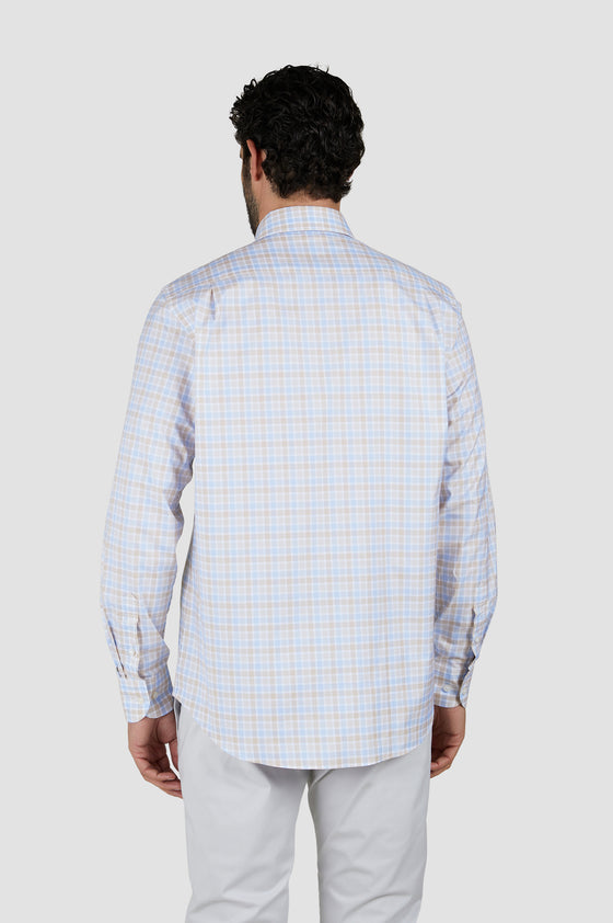 Paul & Shark - Chemise manches longues à carreaux de coton