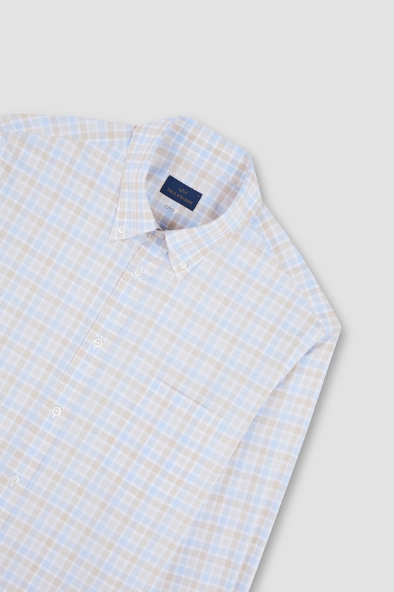 Paul & Shark - Chemise manches longues à carreaux de coton