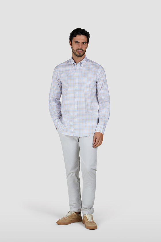 Paul & Shark - Chemise manches longues à carreaux de coton
