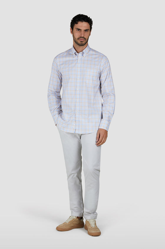 Paul & Shark - Chemise manches longues à carreaux de coton