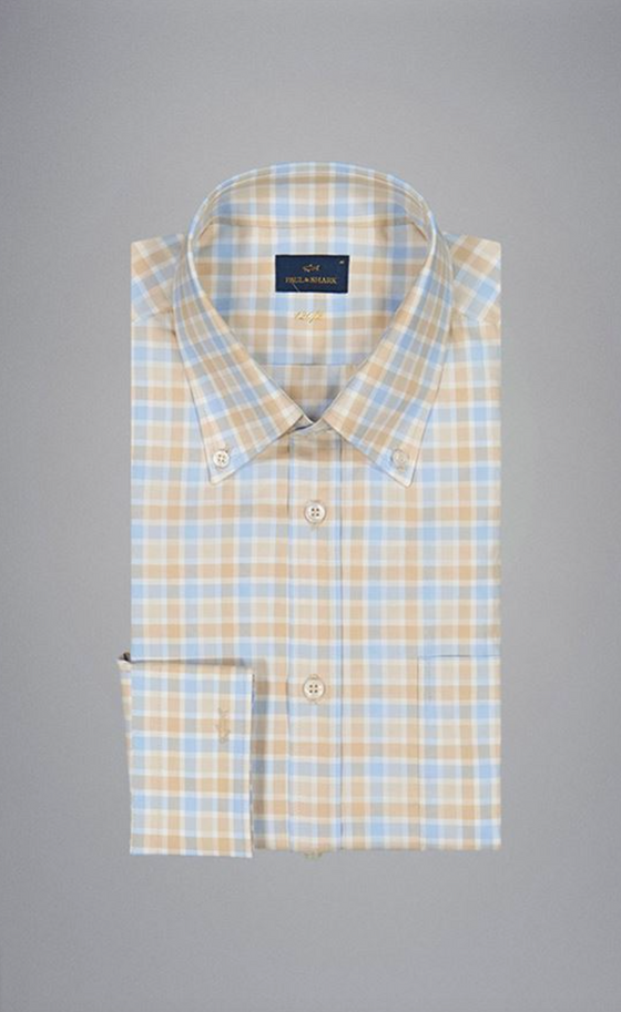 Paul & Shark - Chemise manches longues à carreaux de coton