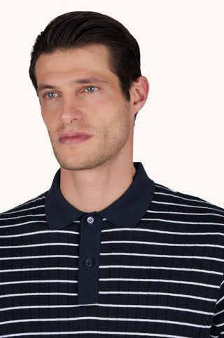 Paul & Shark - Polo rayé manches courtes coton Piuma